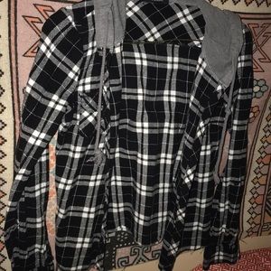 Plaid button down shirt